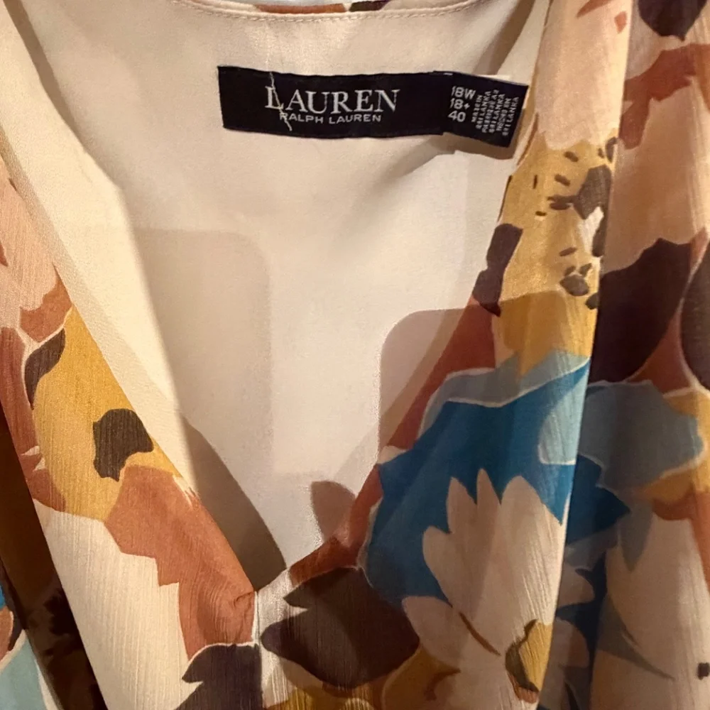 Lauren Ralph Lauren Georgette Dress  Size 18W - Picture 2 of 4